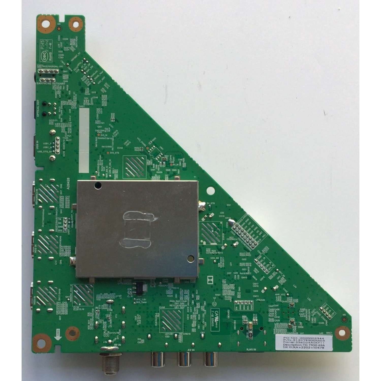 MAIN PARA TV INSIGNIA / NUMERO DE PARTE 515YT9500M05 / TD.T950.69 / 2020002344 / 536D24AOKF11 / 515YT9500M05M1M52804127 / DISPLAY PN238CT01-1 VER.1.0 / MODELO NS-24F202NA22 - Imagen 3